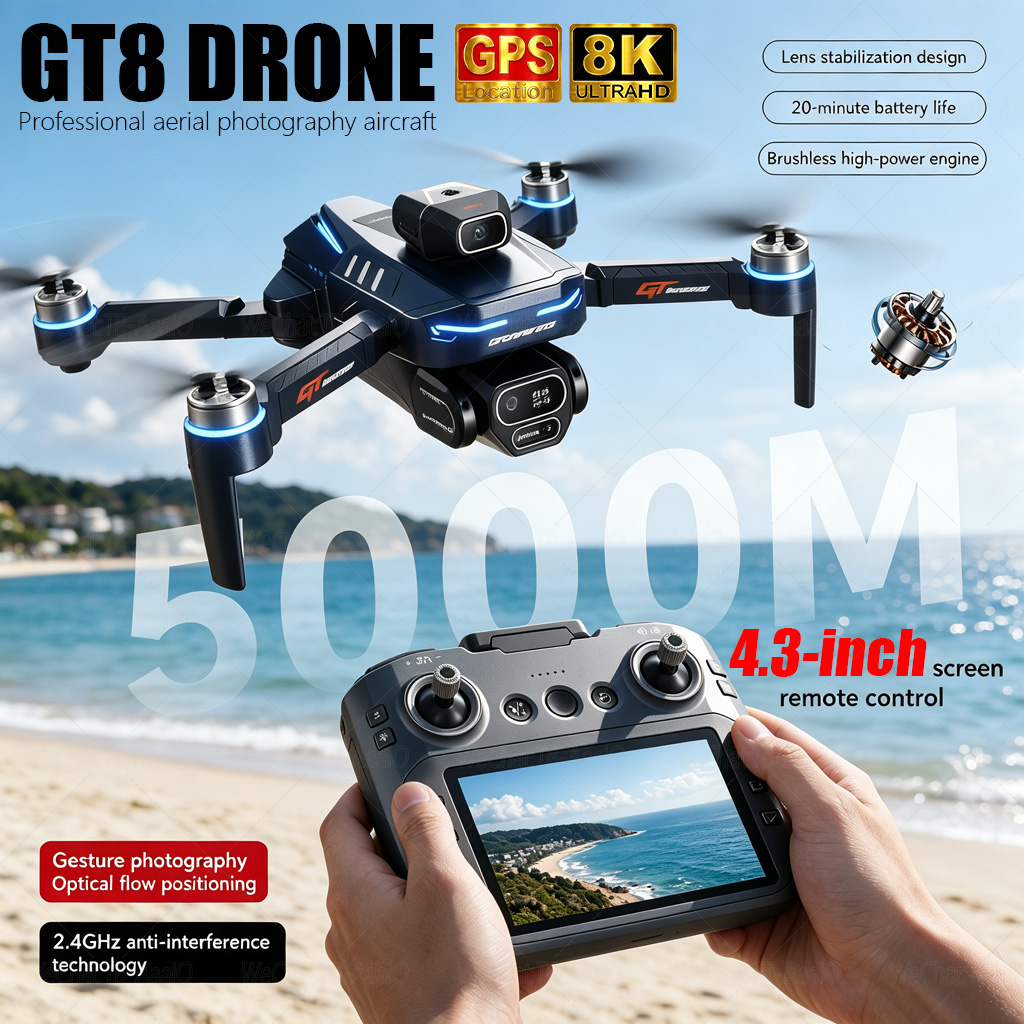 Drone Rc Fpv Pro - NEW GT8 HD RC Drone 4K