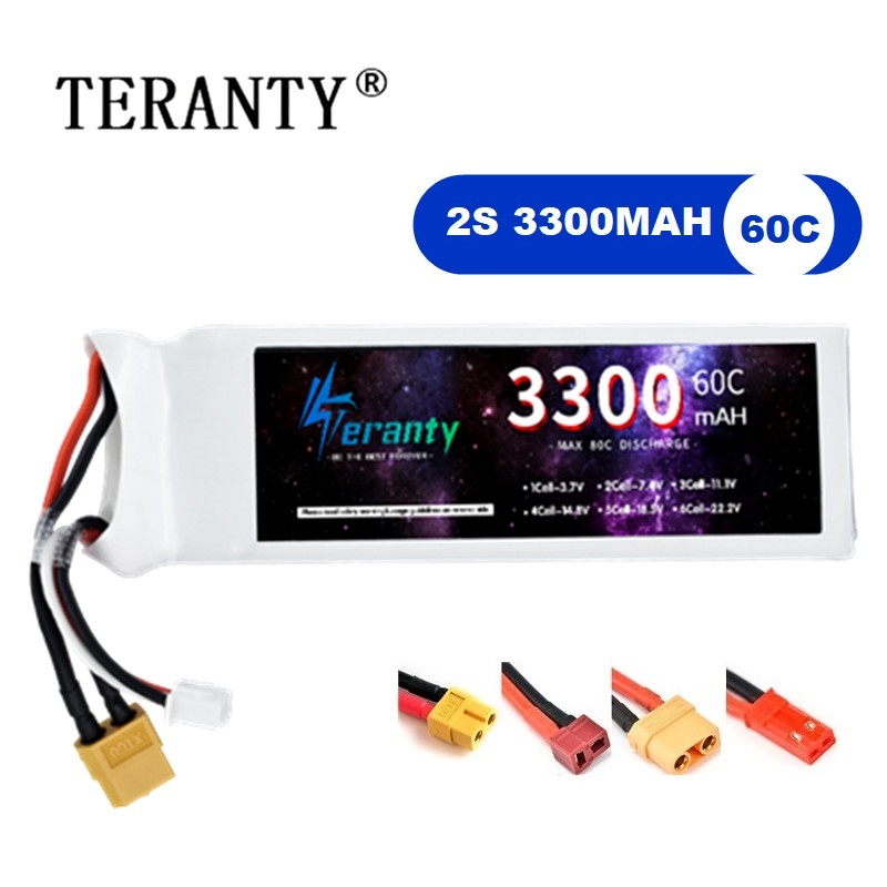 Drone And Car - 2S 7.4V LiPo Battery 3300mAh 60C