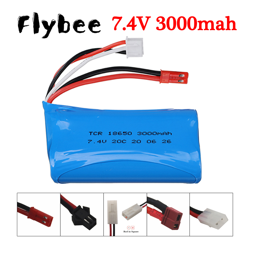 Drone And Car - 7.4V 3000mAh 18650 Li-ion Batery For