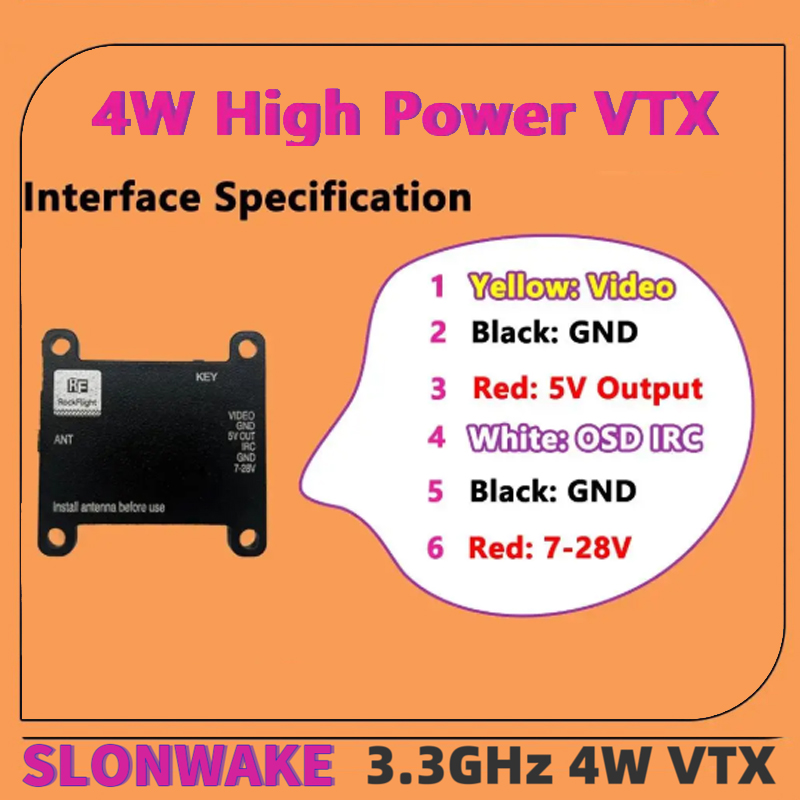 SLONWAKE FPV 3.3G 16CH 4000mW  - Drone With Rc Remote recension och pris