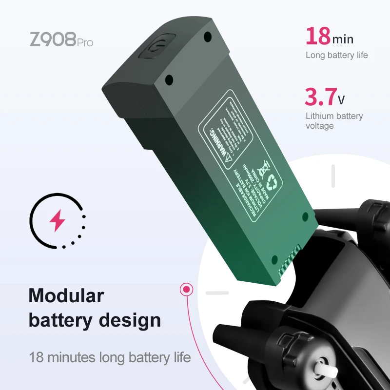 Z908 Pro Max Dron Battery 3.7V - Drone Rc Pro recension och pris