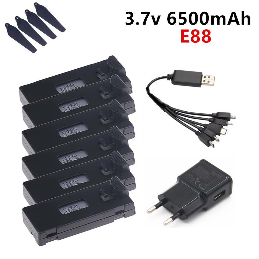 3.7V 6500mAh Lipo Battery For  - Drone Rc E99 K3 recension och pris