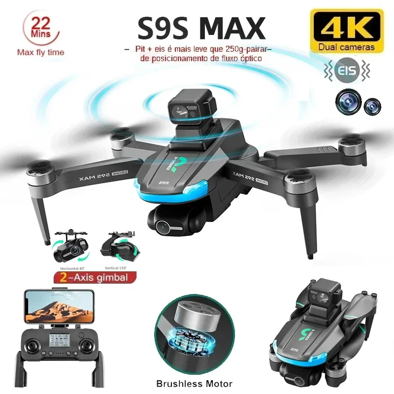NEW S9S MAX MINI Drone 4K 2-Ax - Gps Module Drone recension och pris