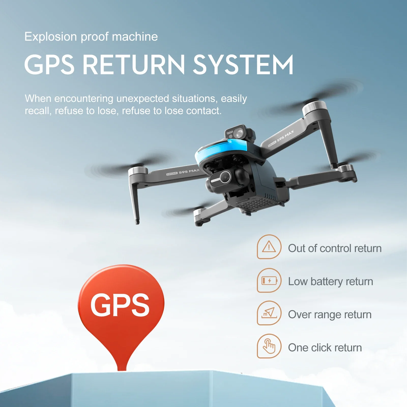 NEW S9S MAX MINI Drone 4K 2-Ax - Gps Module Drone recension och pris