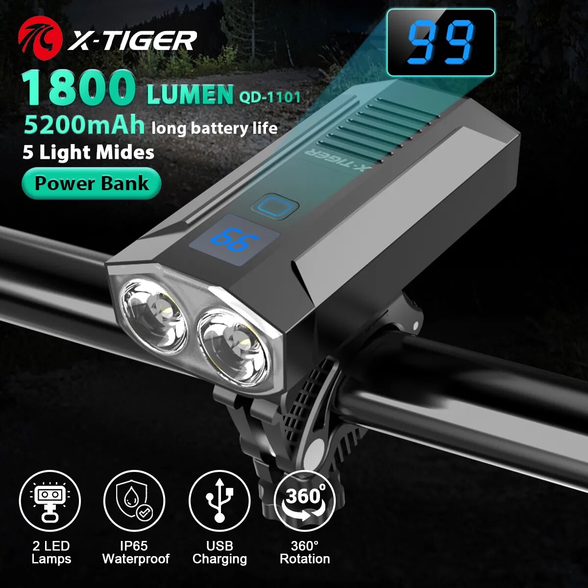 X-Tiger Bike Light Headlight B - Drone Keh Rc K11 Turbo recension och pris
