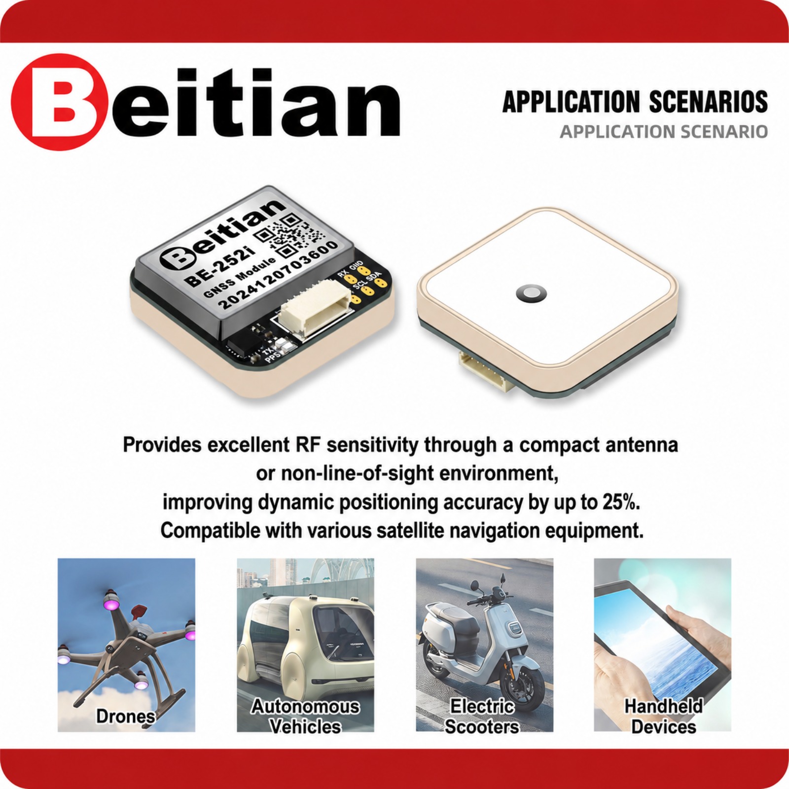 Beitian M10 Triple Mode GNSS C - Gps Module Drone recension och pris