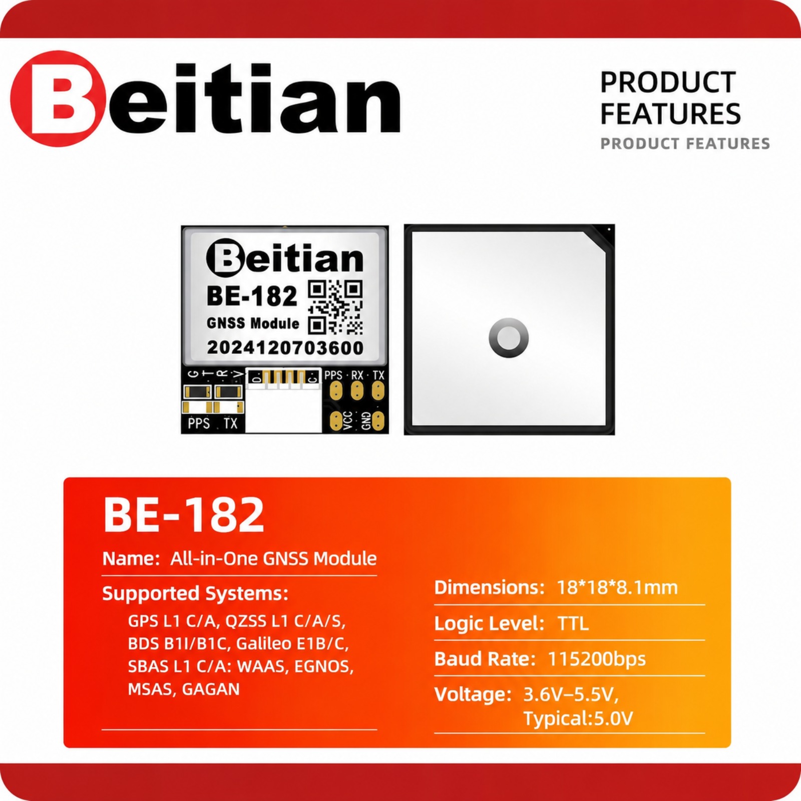 Beitian M10 Triple Mode GNSS C - Gps Module Drone recension och pris