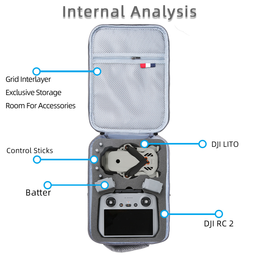 For DJI Lito 1/Lito X1 Portabl - Drone Carrying Bag recension och pris