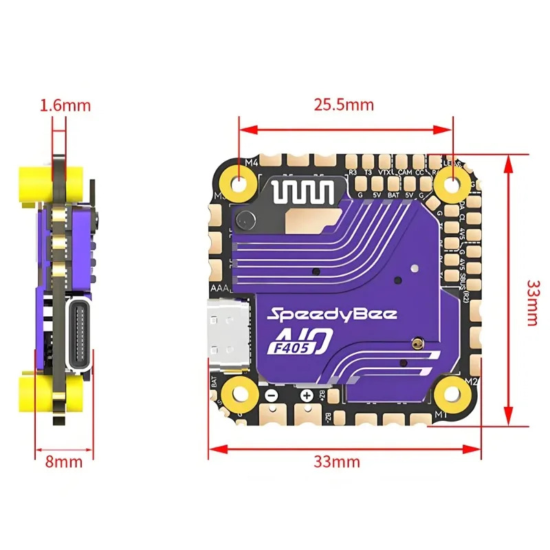 SpeedyBee F405 AIO Flight Cont - Drone Rc Quadcopter recension och pris