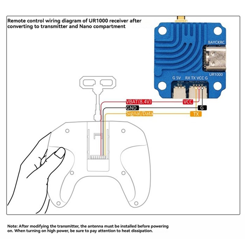 N35R-UR1000 ELRS Receiver Dual - Fpv Antenna Receiver recension och pris